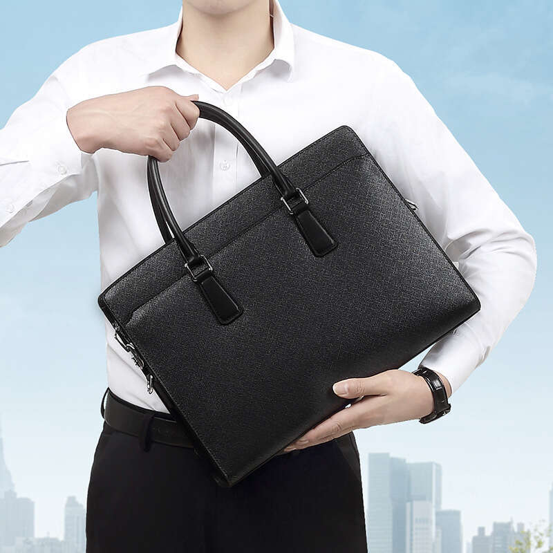 Luxury Bag Designer Niche New Satchel Leather Tote Bag Business Fashion Anti-theft Password Lock Bag High-end Feeling Inch Men's Top Handle Bags 