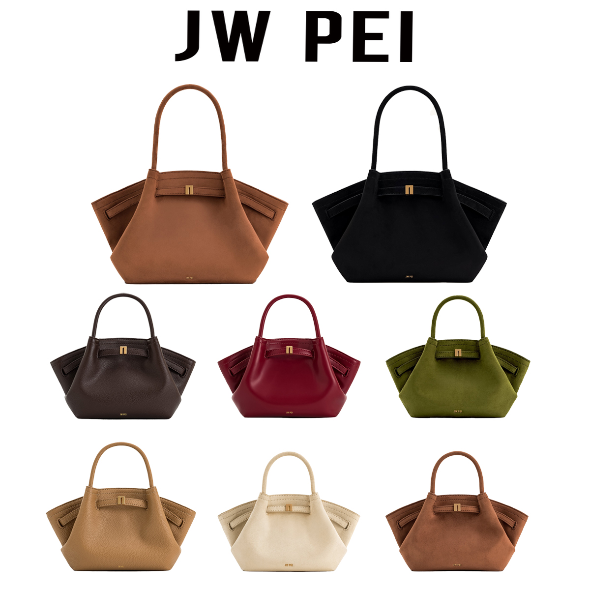 jw pei hana designer bag handbag leather suede highquality new womens shoulder bag diagonal cross bag tote bag