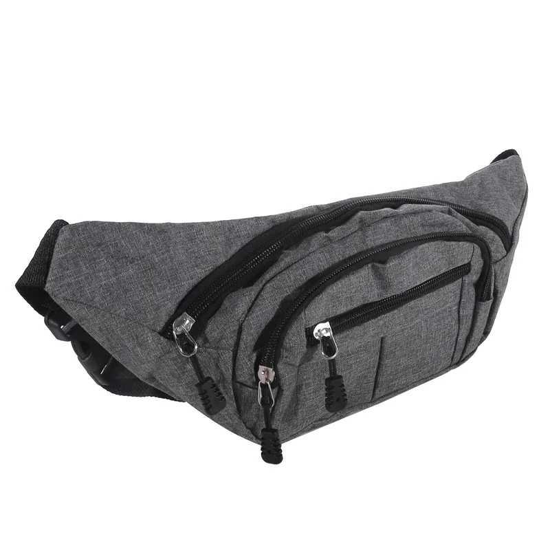 Mens Zipper Travel Chest Bag Mens Waist Pack Waterproof Belt Bag Casual Waist BagsT251128