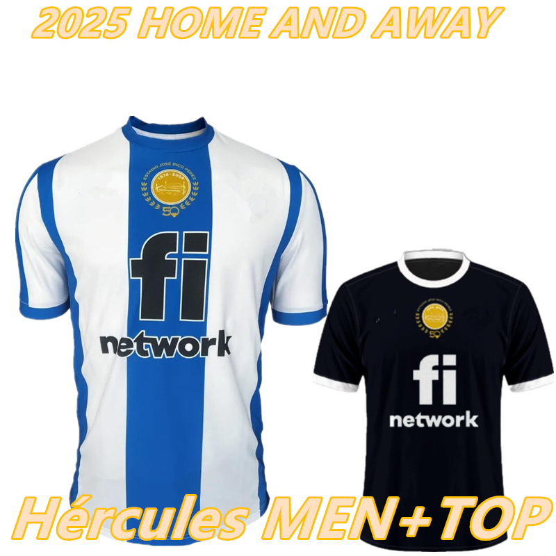 25 26 New style CF jerseys Romera Artiles puig soldevila espinosa Soccer Hercules maillot de football 2025 2026 Football shirt MEN top Adult 16888