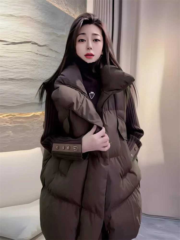 Fashion Stand-up Collar Casual Down Sleeveless Vest Autumn Winter New Korean Womens Vintage Warm Cotton WaistcoatT251128