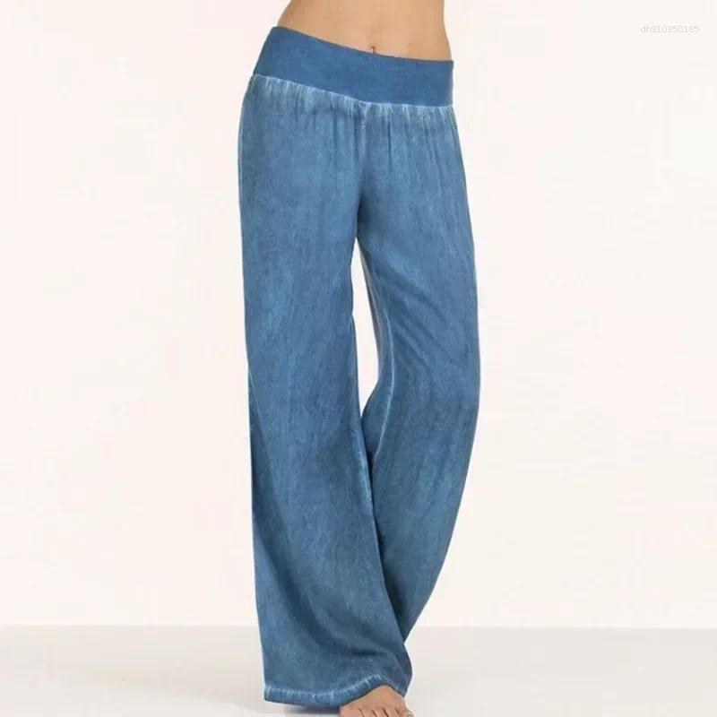 Pants 2025 Autumn Winter Women's Casual Thin Jeans Loose Wide Leg Trousers Plus Big Size XL-9XL 8XL 7XL 6XL XXXXXL
