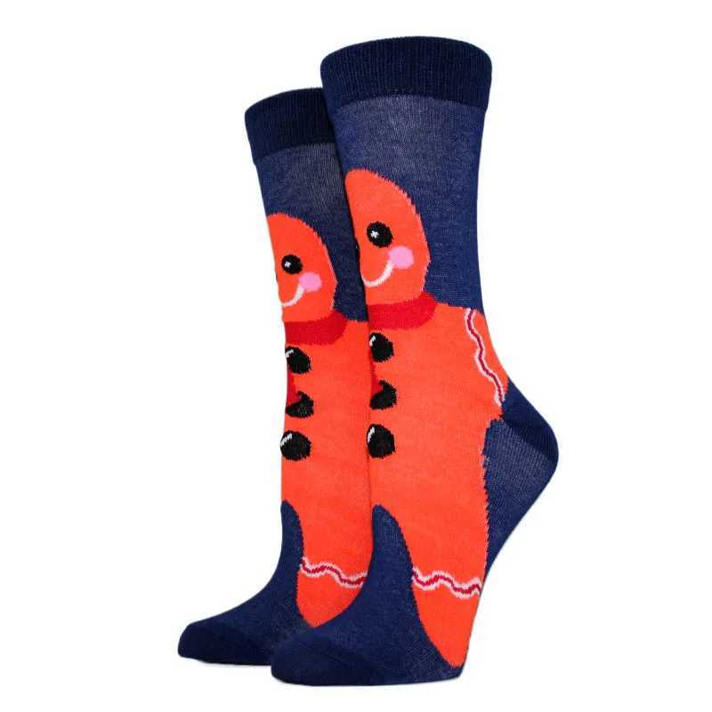 4 Pairs New Winter Women Christmas Socks Santa Claus XMAS Long Socks Elk Tide Socks Happy New Year Gift Funny Socks Size 36-42 J251128