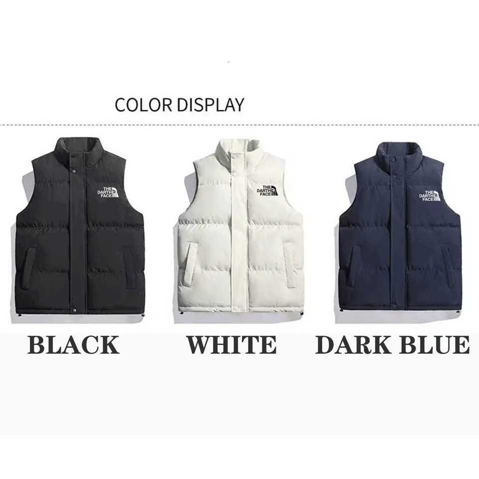 Women Winter Warm Thicken Padded Vest New Fashion Zipper Loose Waistcoat Female Casual Stand Collar Solid Sleeveless OvercoatsT251128