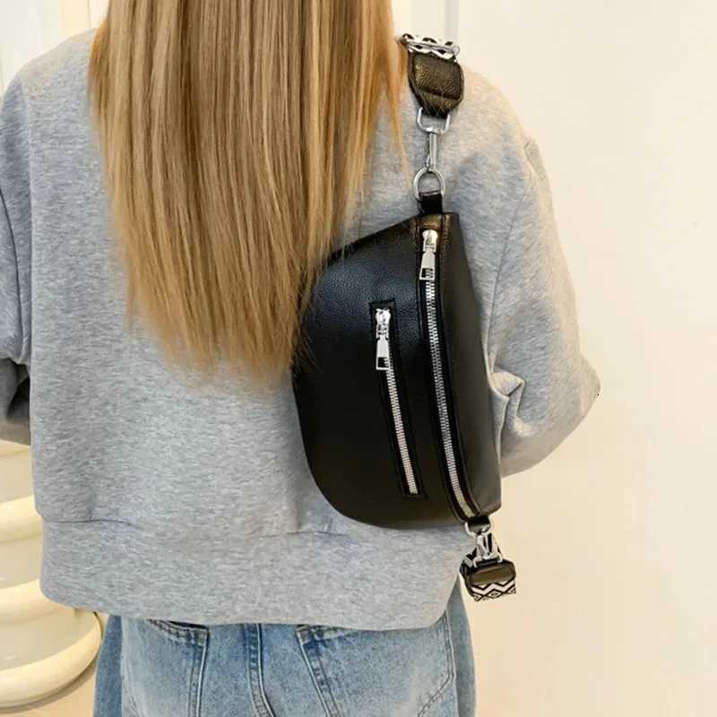 Mens and womens single-shoulder cross-body bags fashionable and versatile waist bags cross-body pursesT251128