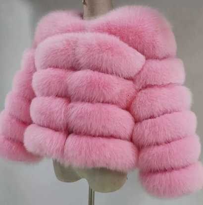 2025 European Fur Coat - Winter Clothing - Thick and Warm Long-Sleeved Short-Sleeved Fur Coat H251024