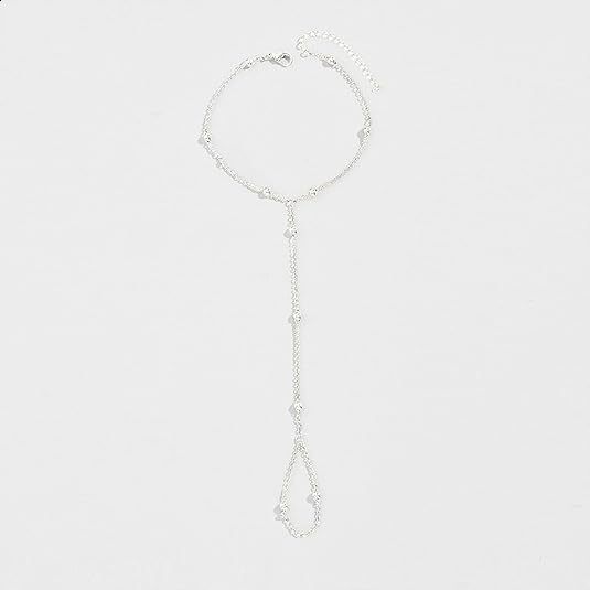 New fashion niche style womens golden finger chain