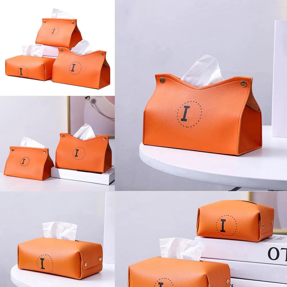 Designer Tissue Boxes Fashion Tissue Box Luxury Classic High Quality Home Table Decoration Kitchen Dining Decor Napkins Storage