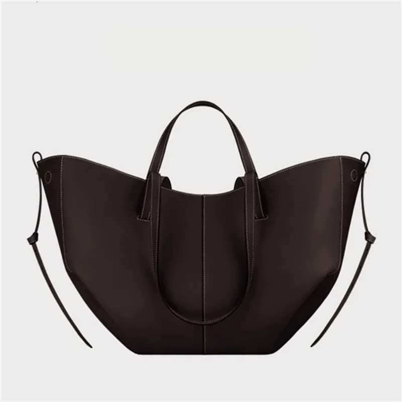 New Womens Big Size Leather Tote Bag Female Niche Large Capacity Wings Handbag Shoulder Bag K251128