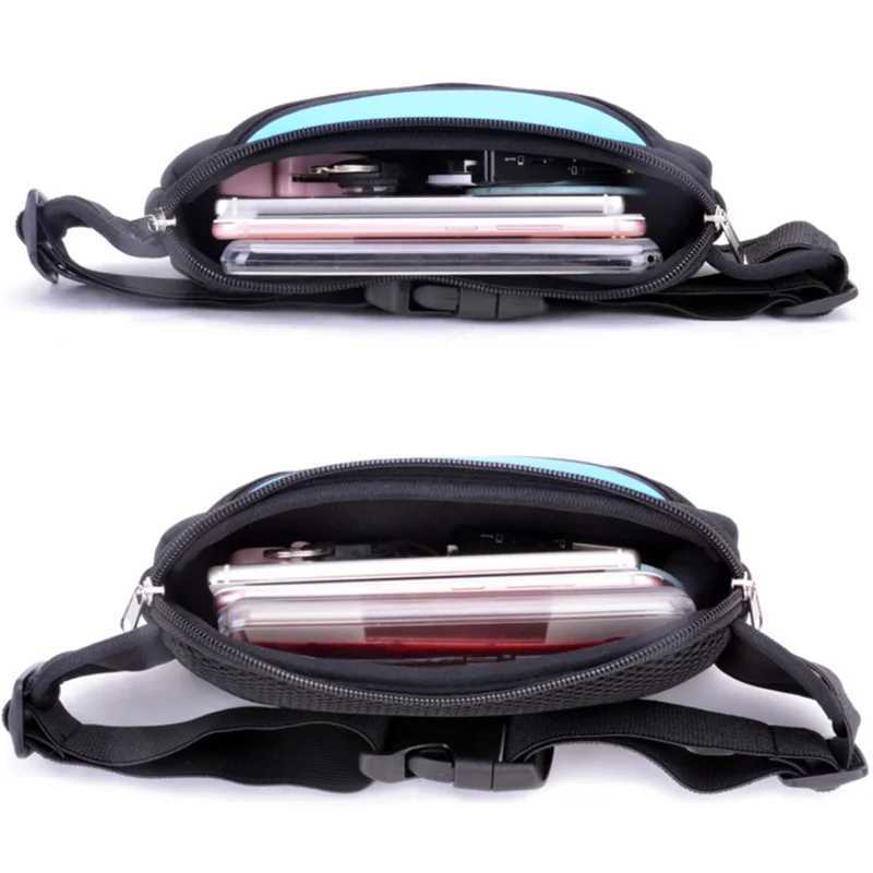 Unisex Waterproof Running Waist BagSport Waist Pack Mobile Phone Holder Bag Gym Fitness Bag Sport Running Belt BagT251128