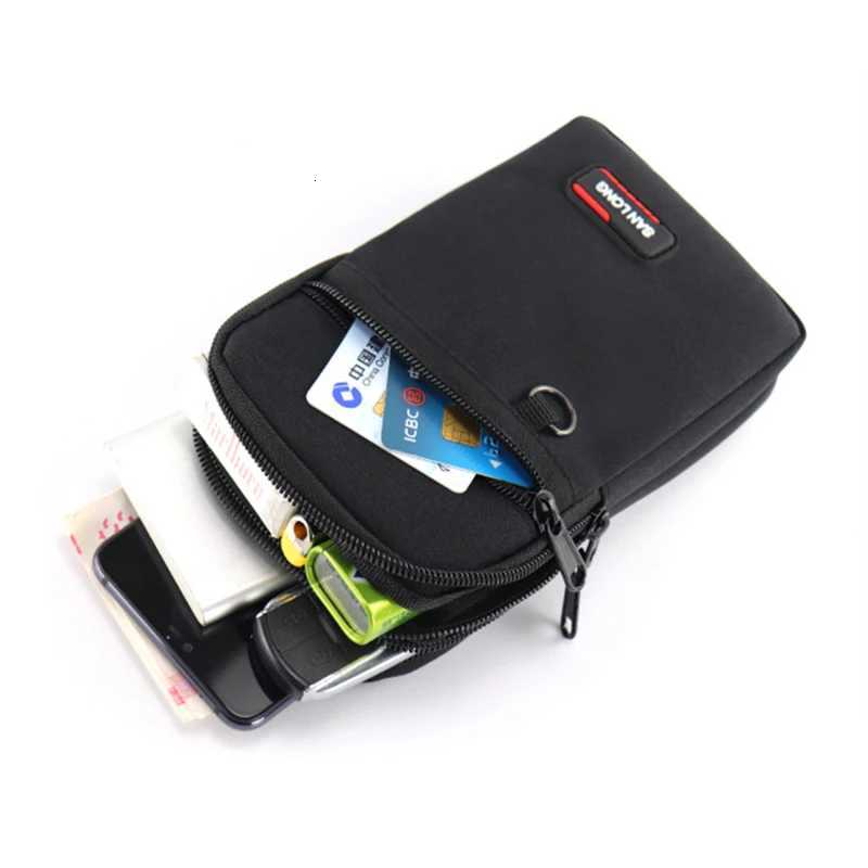Waterproof Waist Bag Purse Double Layer Oxford Outdoor Waist Fanny Pack Men Phone Pouch Camping Hunting BagT251128