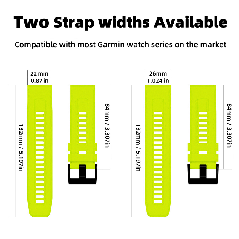 QuickFit Watch Band for Garmin Fenix E 8 AMOLED Solar 51 47mm 7 7X Pro 6 6X/Epix 26/22mm Sports Silicone Official Strap