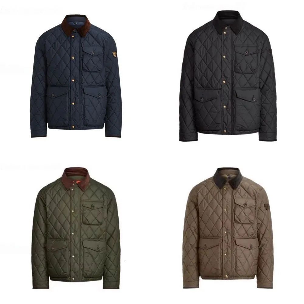 High-quality embroidery designer polo jacket Embroidery Mens mens jacket Winter New Collection Commuter Classic Anti Staining Quilted style polo jacket m-2xl