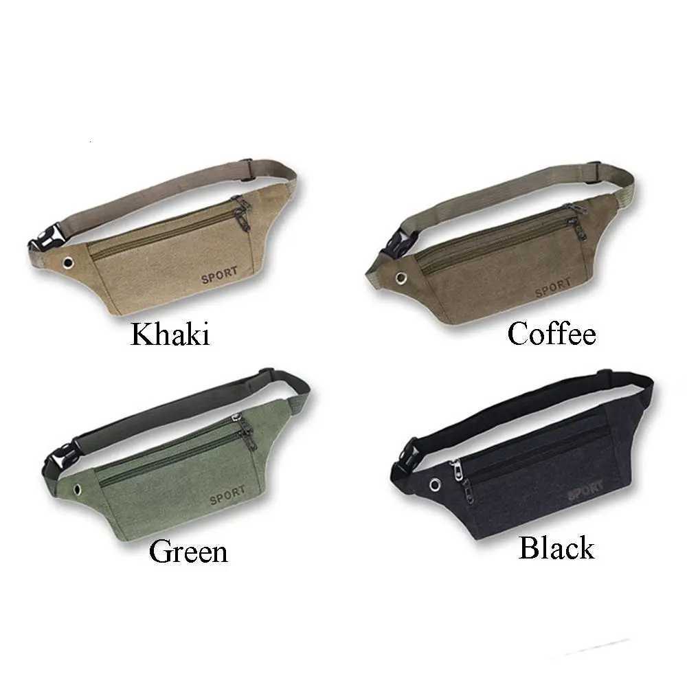 New Fashion Women/Men Waist Packs Multi-Pockets Fanny Pack Pouch Hip Purse Satchel Canvas Belt Bags Casual WalletT251128