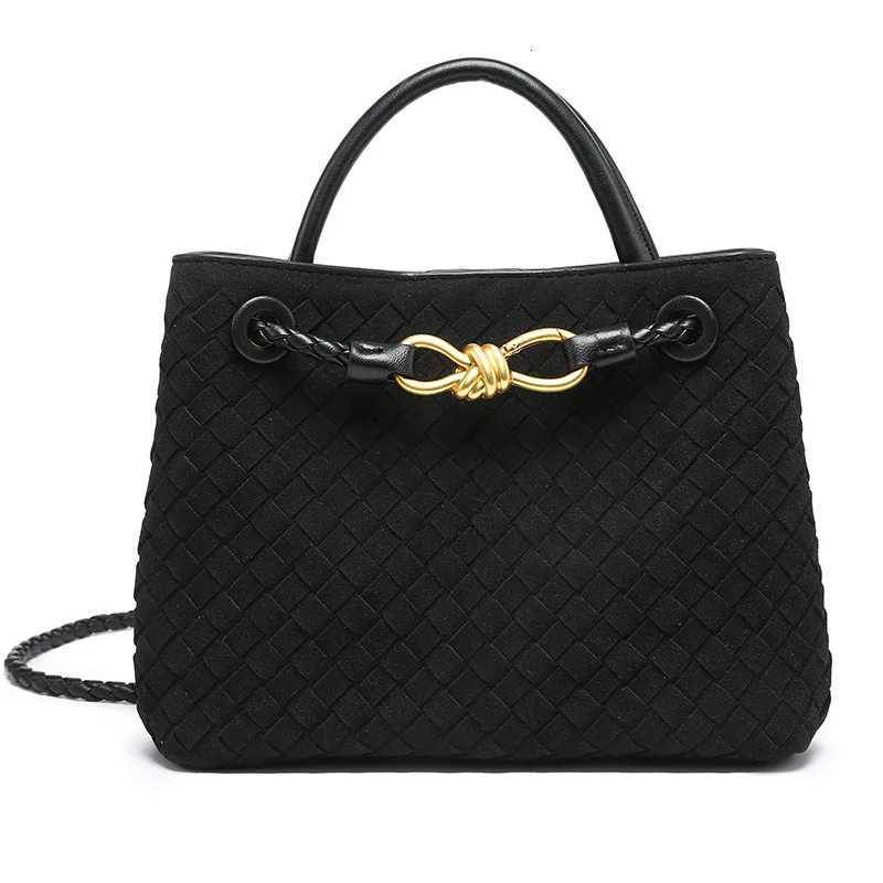 New matte woven bag handbag metal butterfly tote bag messenger womens bag K251128