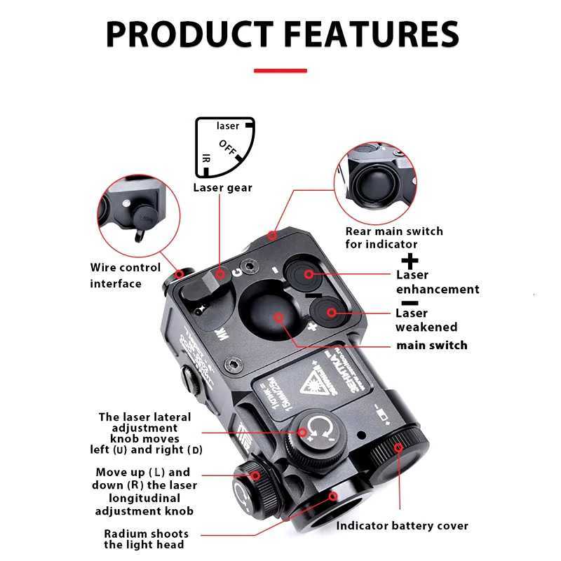 Metal MAWL NGAL DBAL OGL Perst flashlight X300 M600C Tactic flashlight PEQ Zeroing adjustment version X251128