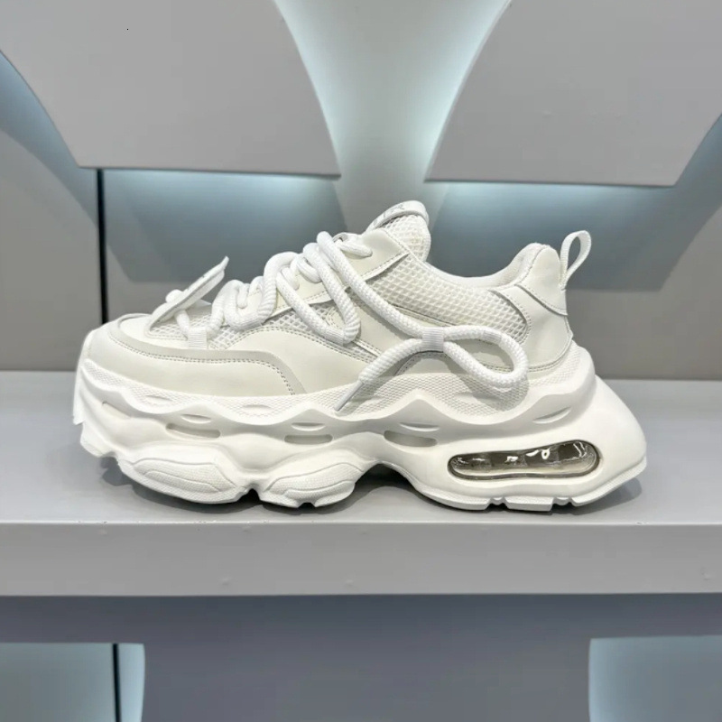 Free Shipping Designer Shoes Men Breathable Mesh Thick Bottom Air Cushion Sneakers Outdoor Sport Casual Shoes