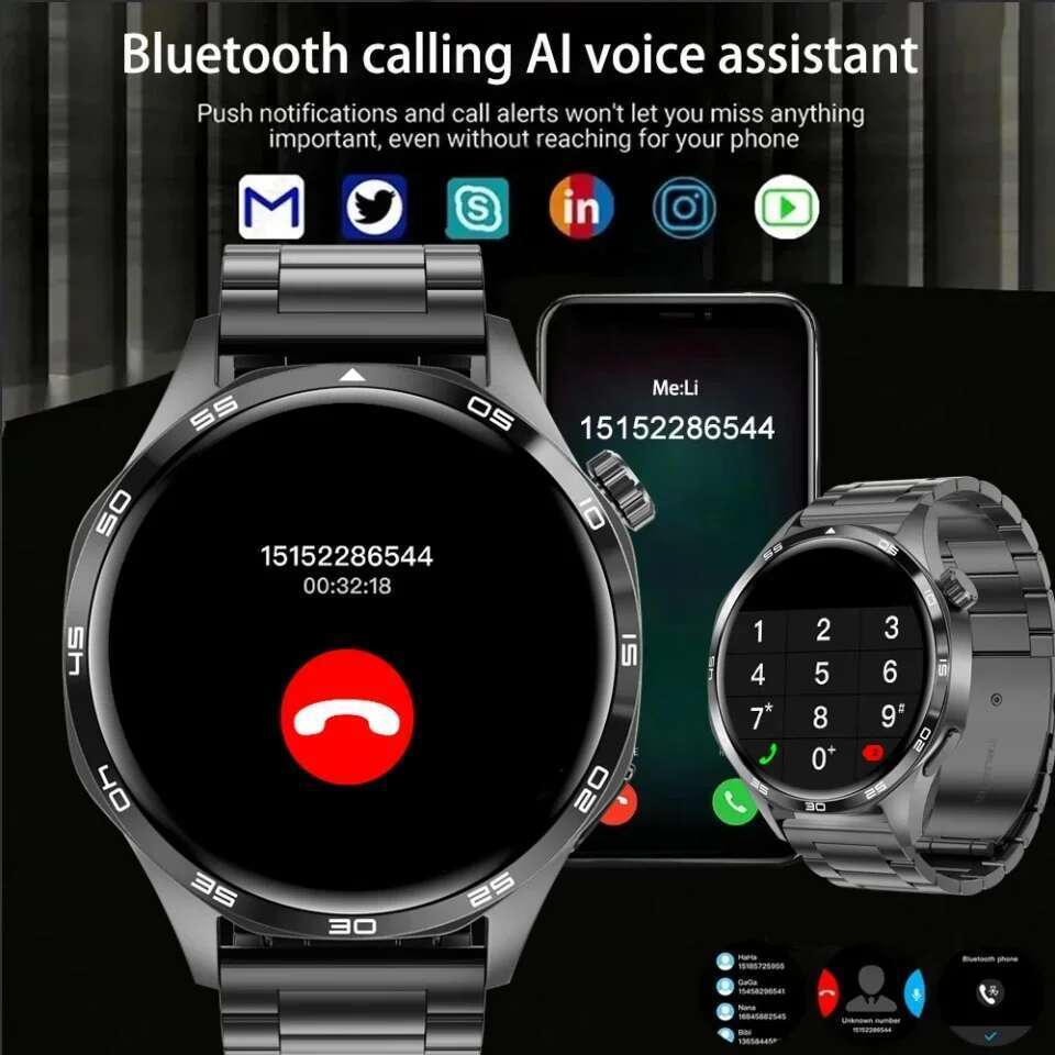 GT Smart Watch 5 Pro AMOLED HD Screen Bluetooth Call Health Monitoring Smartwatch Mens Watches Men For Android IOS