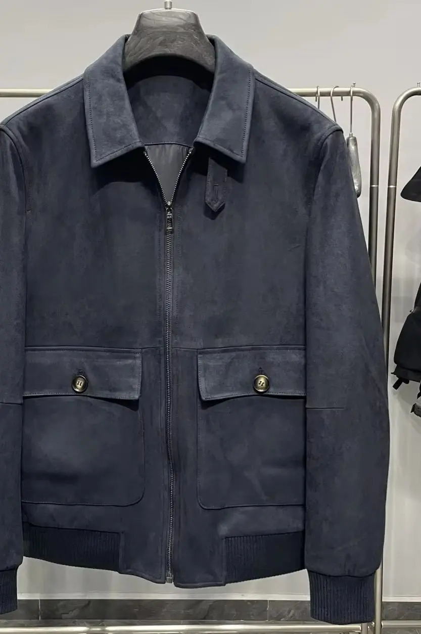 Italian LP mens suede jacket European and American 25 autumn winter lapel business casual 251121