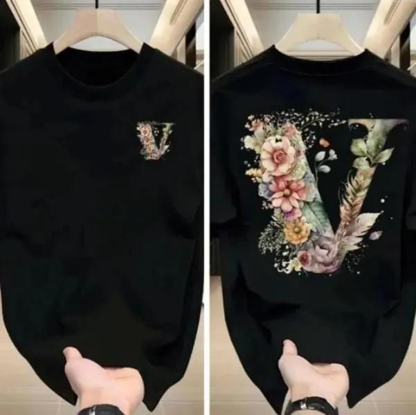 Men's T Shirts 100% cotton Summer Trend American Horse Fashion Printed Short Sleeve T-Shirt Casual Versatile Slim Crew Neck