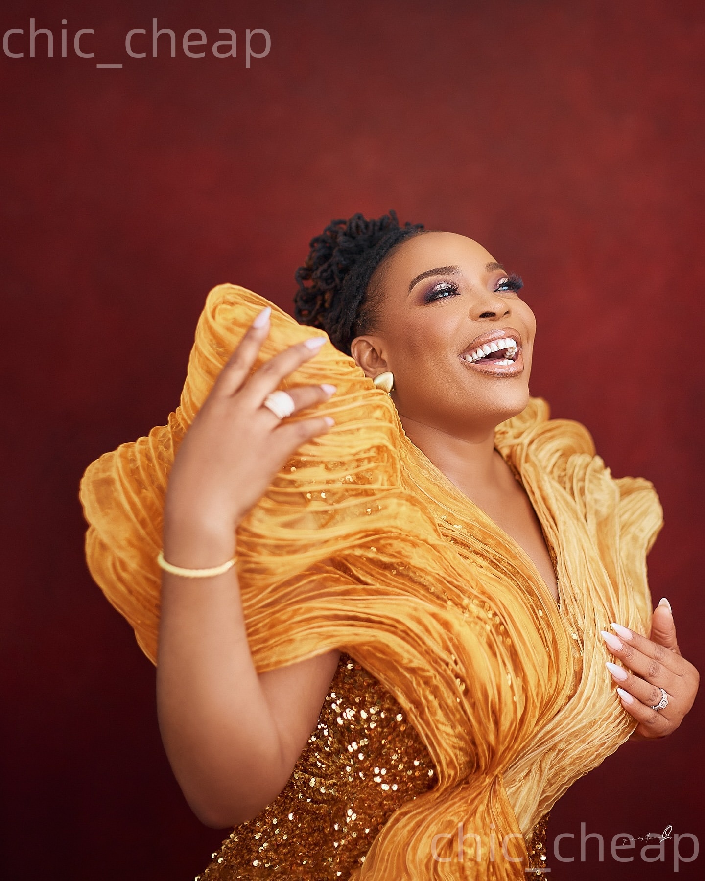 Aso Ebi Gold Mermaid Prom Dresses 2026 V-neck Stylish Sequined Evening Formal Party Second Birthday Engagement Gowns Plus Size Dress For Special Occas