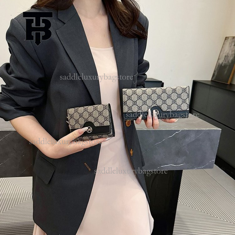 TB BHULAMTE Luxury Designer Women's Large Banknote Wallet Large Capacity Long Printed Handbag Multi Card Slot Card Bag Retro Classic Phone Bag Ke
