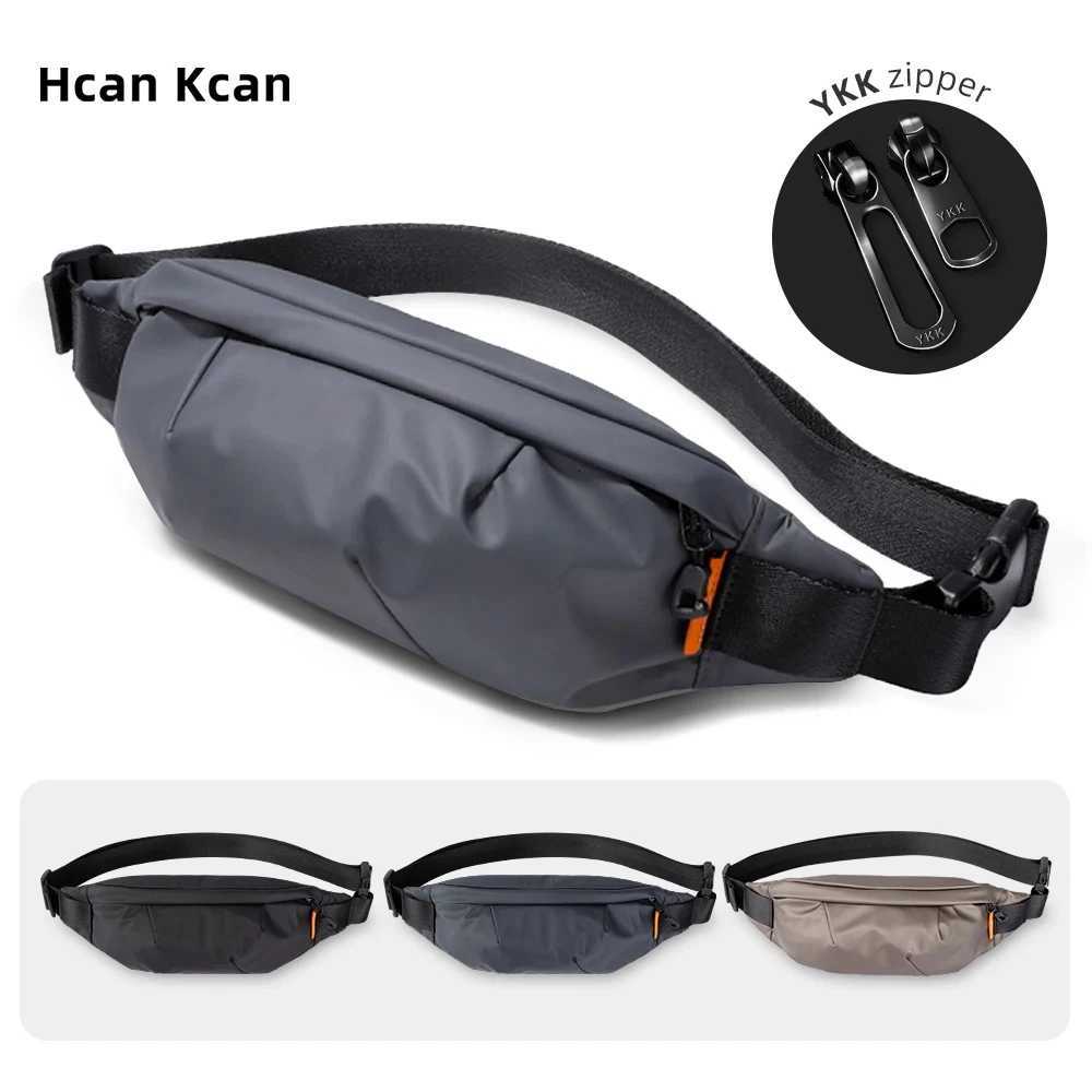 HcanKcan Multifuctional Men Waist Bag Fashion Crossbody Bags Outdoor Sports Chest Bag Phone Pack Waterproof Cycling Shoulder BagT251128