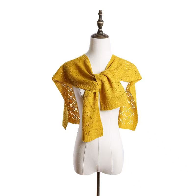K559 Internet celebrity shawl hot summer women's outer wear air-conditioned room shoulder shoulder guard waistcoat versatile knitted hollow scarf