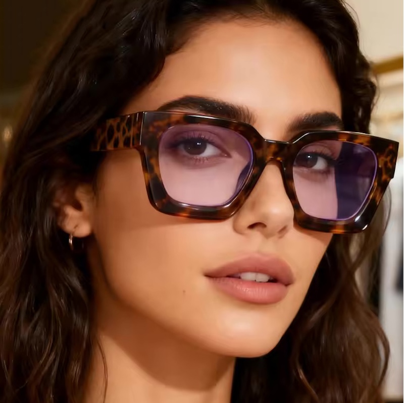 Oversized Square Sunglasses Retro Punk Designer Outdoor Party For Street Photography And Beach Trips Driving UV400 Anti Blue Light Women Men, CB Fashi