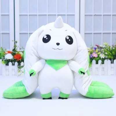 Japan Cartoon Digital Monster cartoon character White Lopmon X Plush toys Childrens birthday PresentsT251128