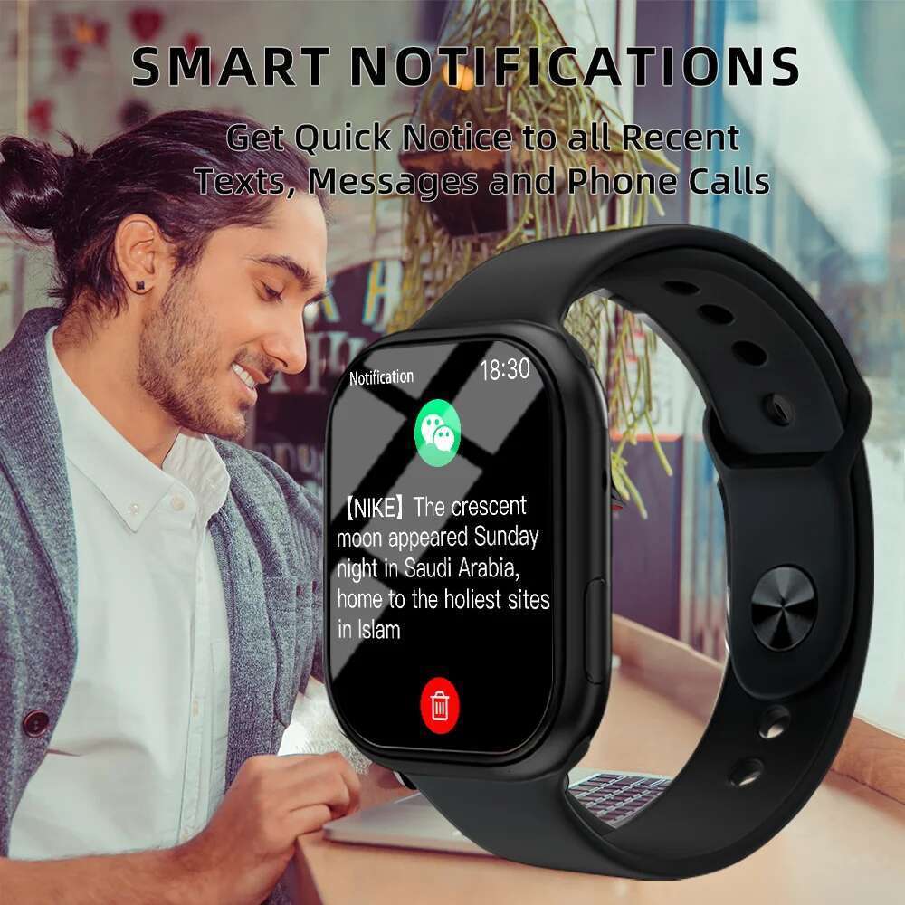 LAXASFIT Series 10 BT Voice Call Healthy Sports Bracelet Fiess Tracker Smart Watch Men Women Holiday Gift