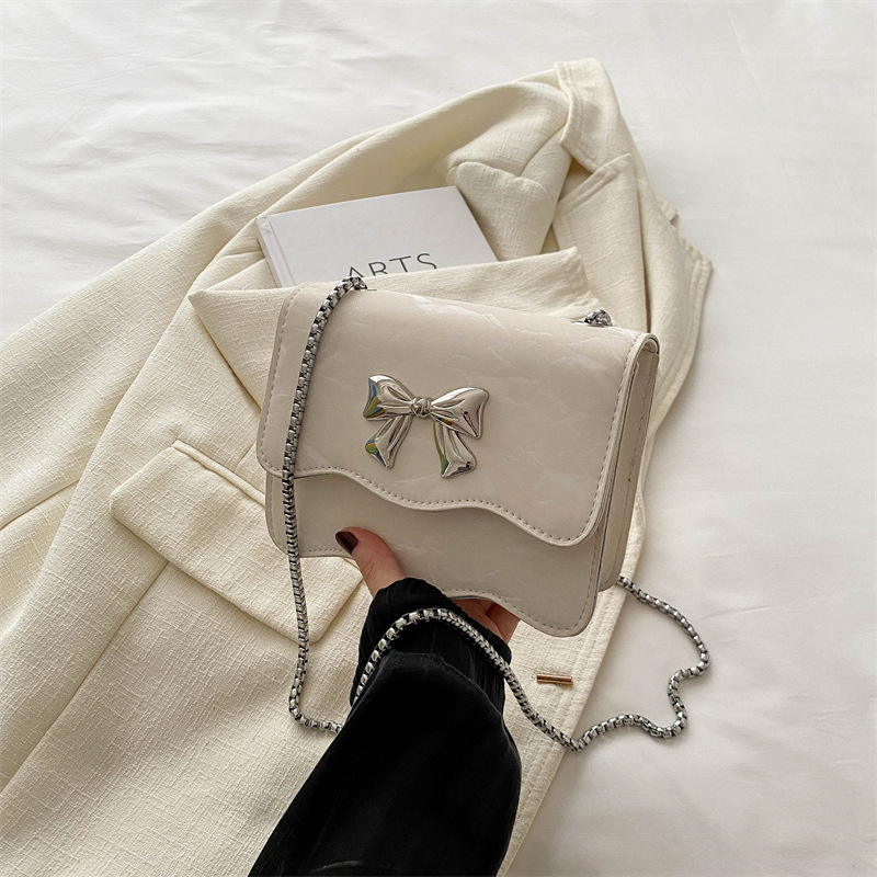 Trendy 2025 Mini Bowknot Crossbody Bag for Women - Ultra Lightweight Compact Square Handbag Simple Aesthetic Free Shipping Worldwide