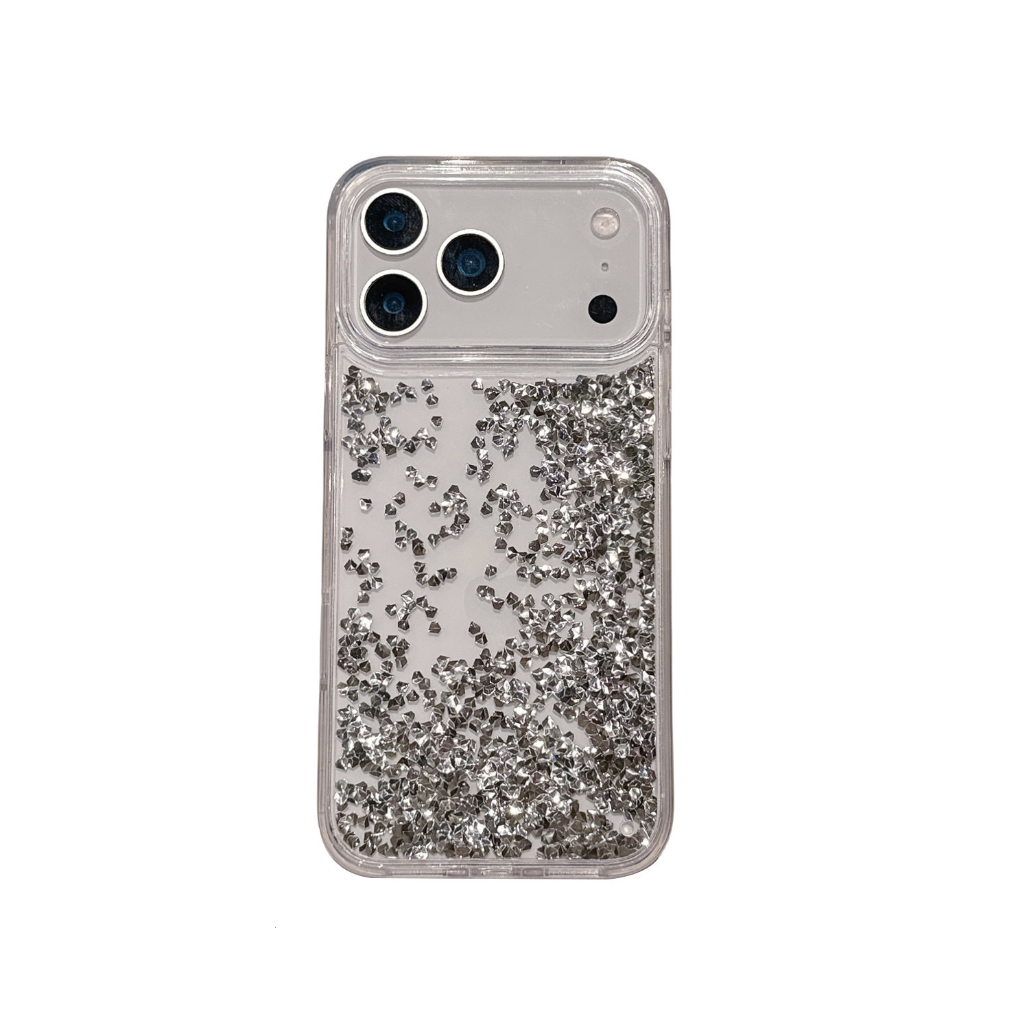 Transparent Flowing Sand Phone Case iPhone 17 Compatible with Apple 16/15/14 Pro Max Fashion Light Luxury High-end Feel