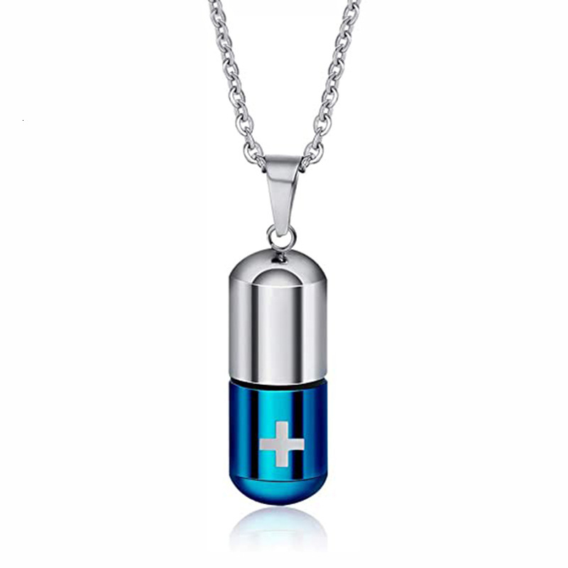 Xinghe hot selling titanium steel pill capsule detachable fragrant water bottle bone ash box pendant jewelry