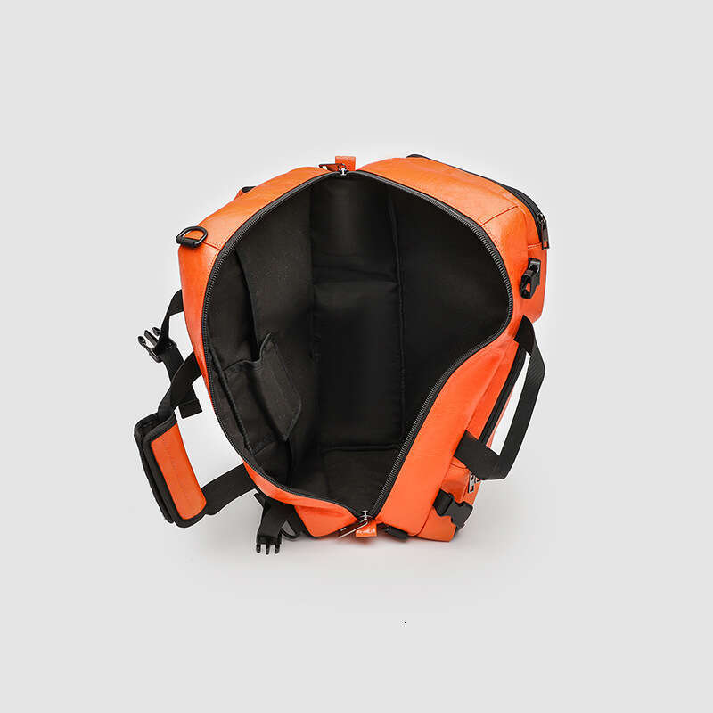 Orange Amplifier Backpack Designer Bag HighQuality PU Leather Travel Backpack Large Capacity Casual Daypack for Men and Women