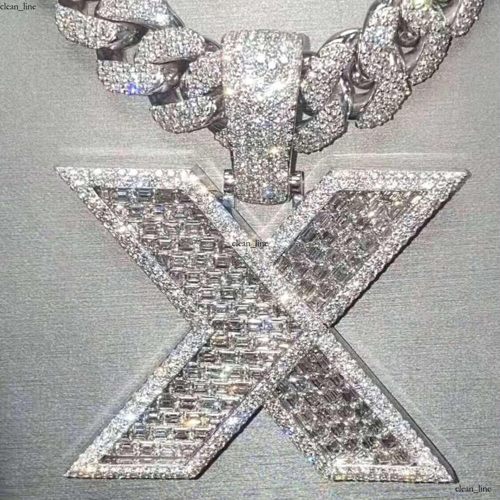 Custom Men's Chain 3D Thick Globe Pendant Necklace Full Iced Out Moissanite VVS Silicon Stone 925 Silver Hip Hop Charm Jewelry