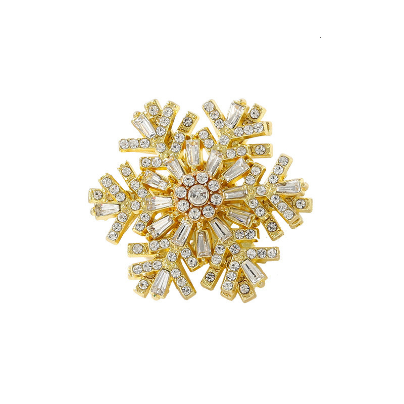2026 New Snowflake High-End Niche Three-Dimensional Premium Brooch Suit Jacket Coat Pin Accessory