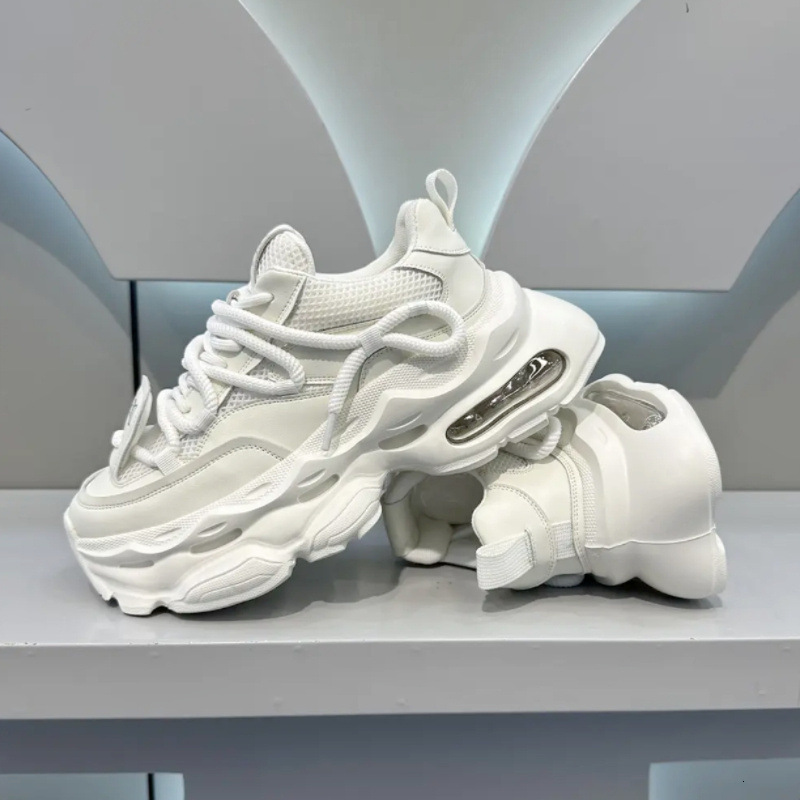 Free Shipping Designer Shoes Men Breathable Mesh Thick Bottom Air Cushion Sneakers Outdoor Sport Casual Shoes