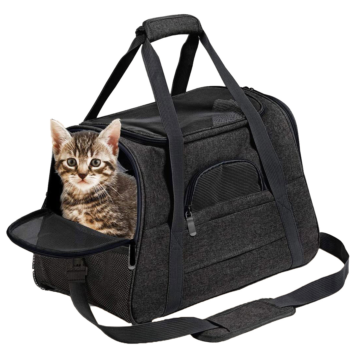 Cat bag Portable cat backpack Breathable small pet outdoor bag - view 4