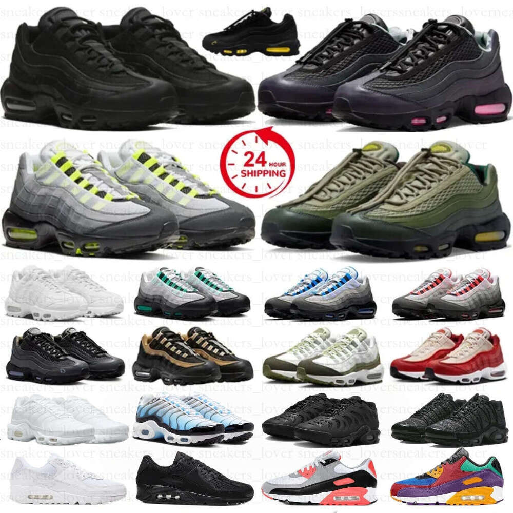 Designer running shoes men women Neon 9595s Triple Black White Stadium Green Crystal Blue Bred Dark Beetroot Solar Red Grey mens trainers Quality Sneakers