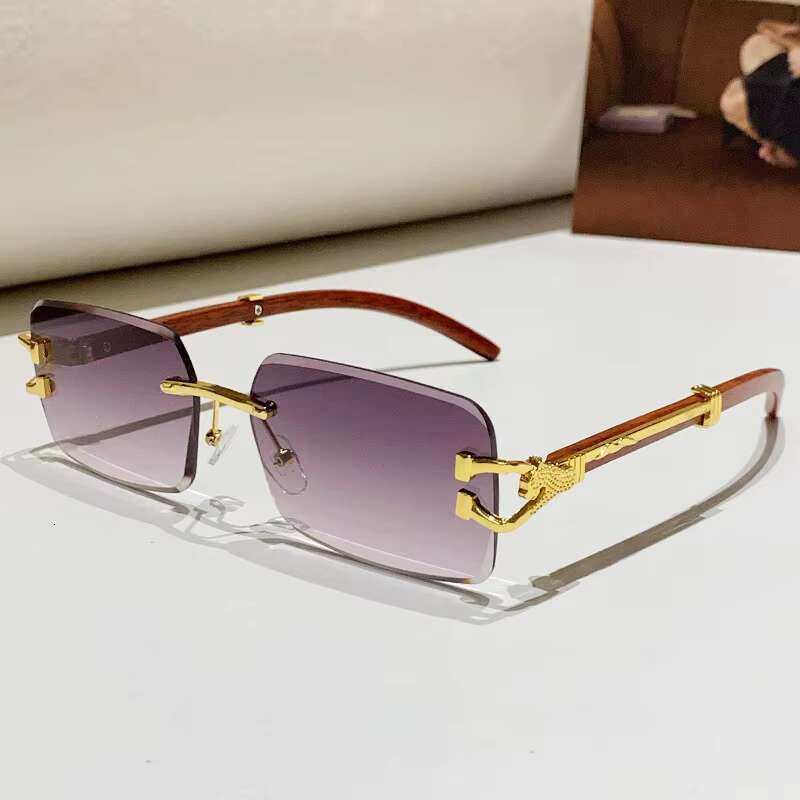 2025elegant designer glasses stylish mens womens framefree sun shades