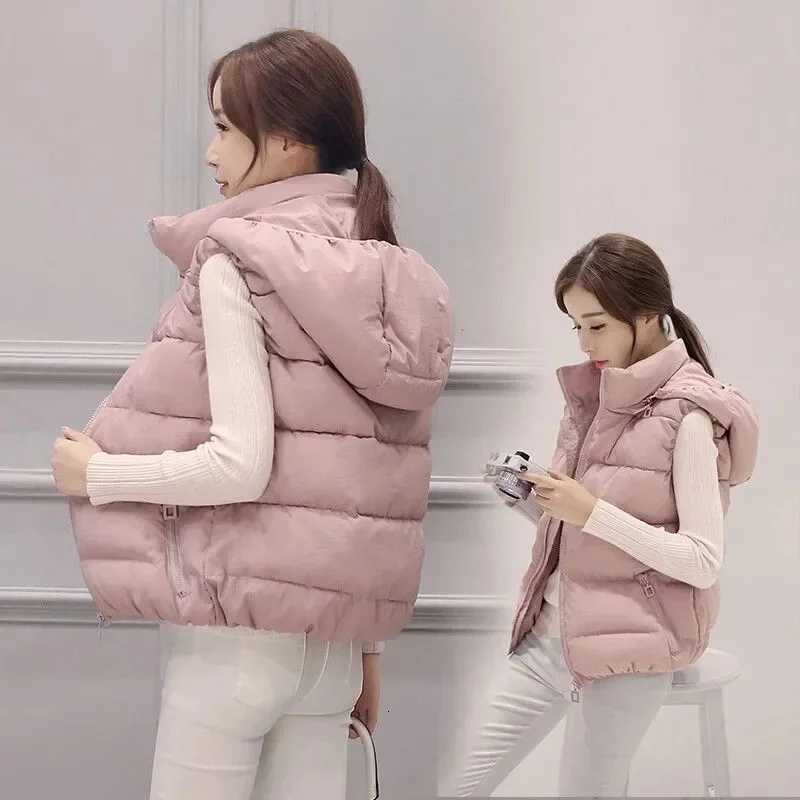 Winter Sleeveless Jacket Female Hoodies Down Vest 2024 New Duck Down Puffer Waistcoat Ultra Light Winderproof Puffer Coat OutweaT251128
