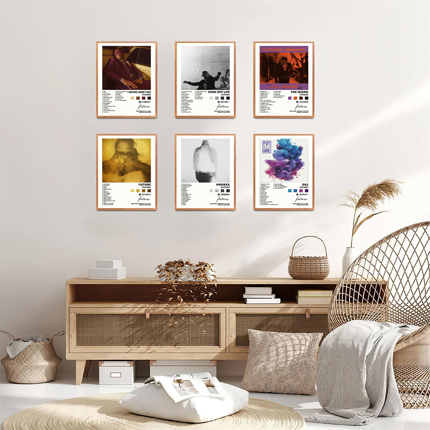Album Cover Signed Limited Posters Print Rapper Music Canvas Posters Wall Art Room Aesthetic Set of 6 for Teen and Girls Dorm Decor 8x10 inch Unframed