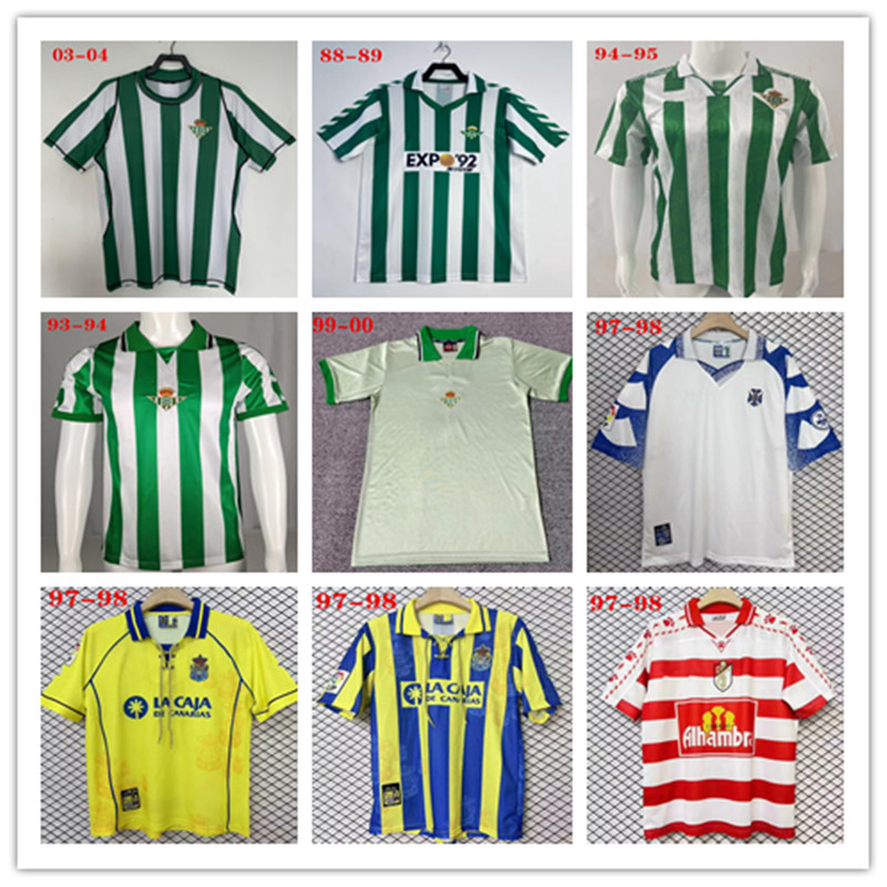 La Liga Real Betis Tenerife Granada Retro Soccer Jerseys Las PalmasES Camisetas de futbol Classic Vintage home away football jersey shirt