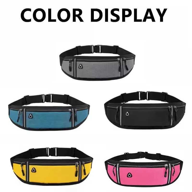 Outdoor Running Waist Bag for Women Waterproof and Close Fitting Invisible Belt Fitness Sports Anti Theft Mobile Waist BagT251128