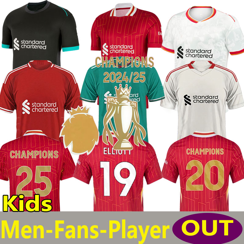 25 26DARWIN SZOBOSZLAI CHIESA Soccer jerseys 2025 2026 GAKPO Luis DIaz football shirts men kids kits uniforms ALLISTER Alisson ENDO JONES Player Child Full kit
