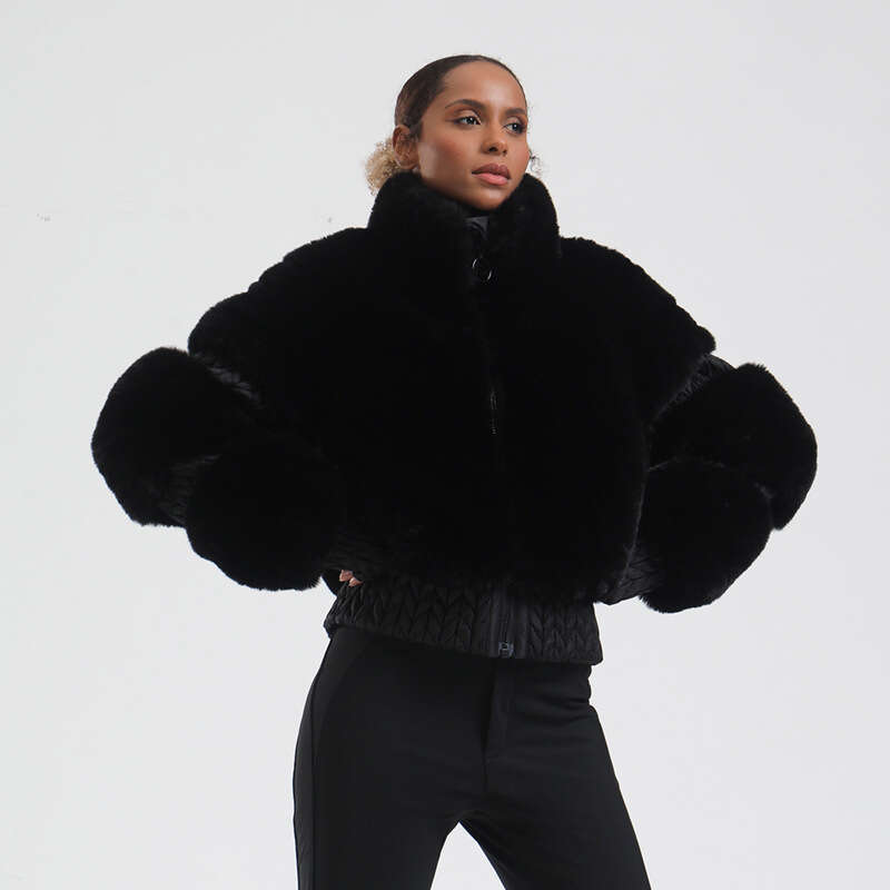 New Winter European And American Cross-Border Windproof Thickened Warm Extreme Cold Outdoor Sports Double Board Ski Suit For Women