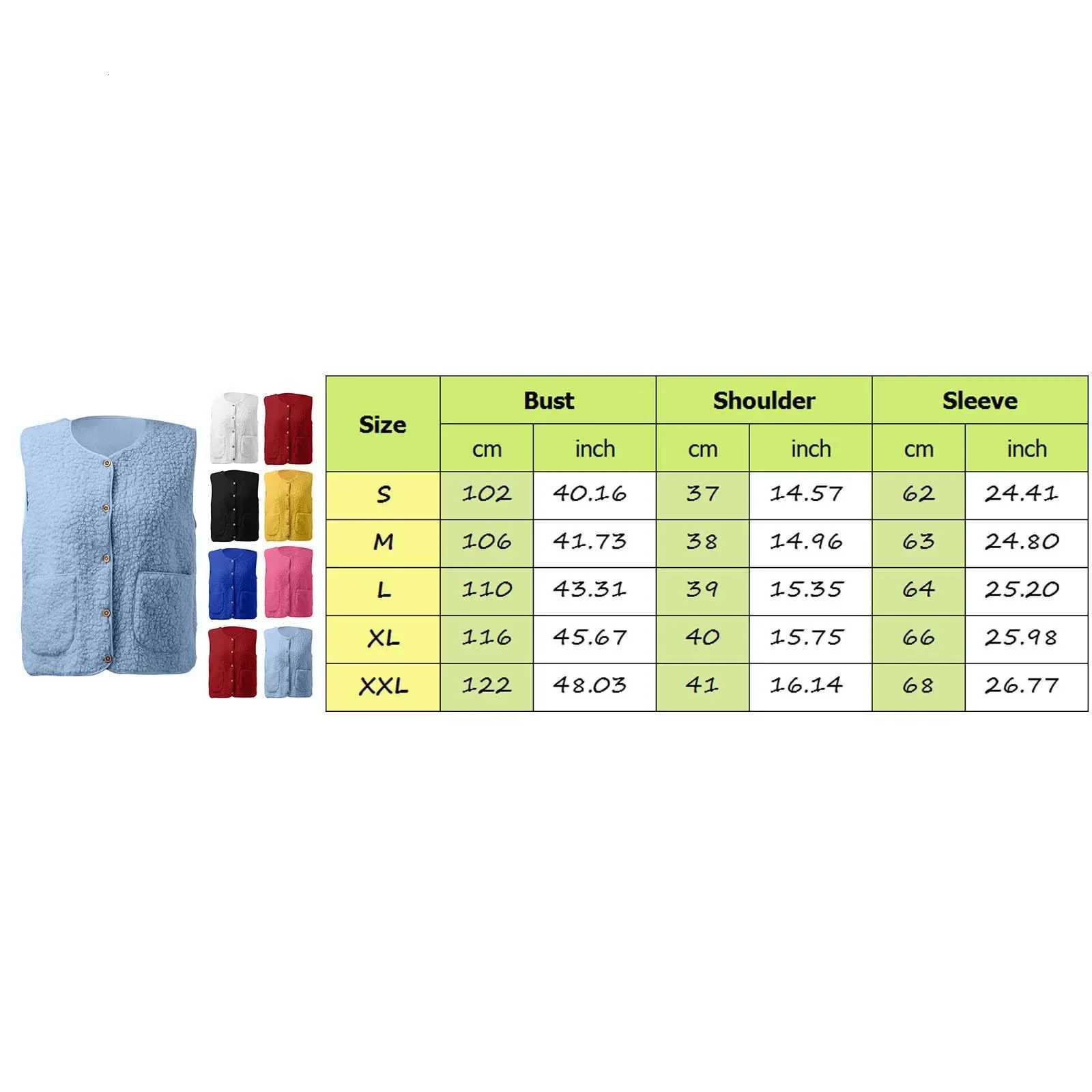 Women Waistcoat OuterwearSleeveless Solid Color Zipper Placket Two Pocket Plush Vest Autumn Winter Thickened Fleece Jacket VestT251128