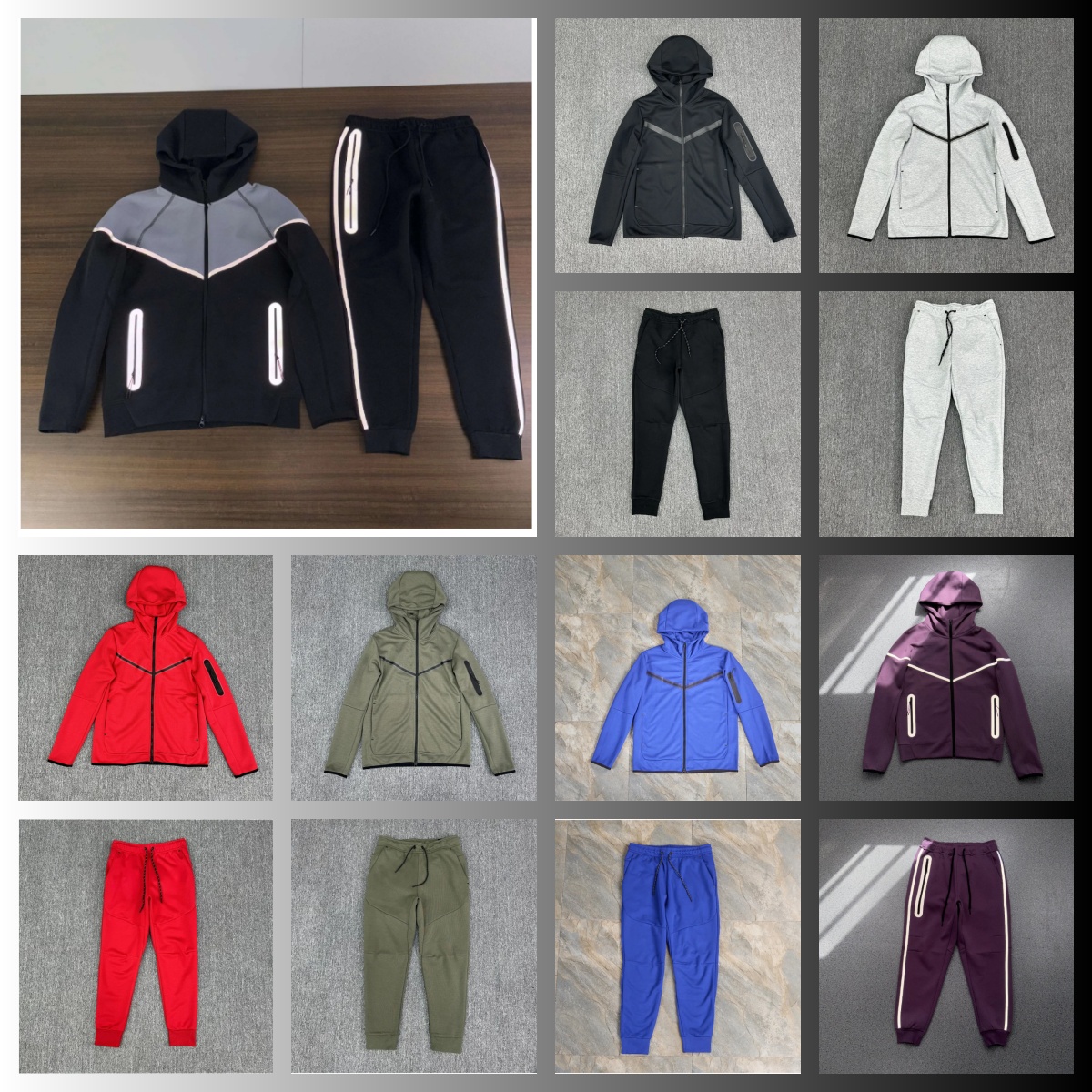 Fleece Mens Womens niketech tracksuit Hoodies Jackets Nocta Tracksuit Tech fleece Tracksuits Hooded Sweatshirt Loose Pants windbreaker Reflective +99