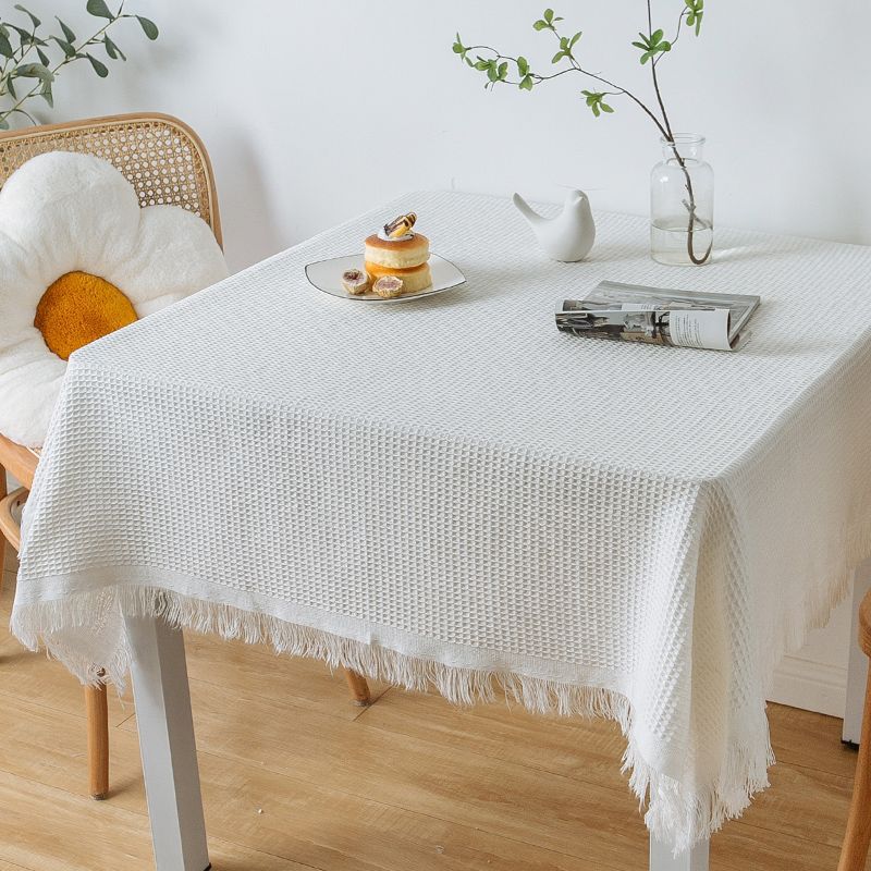 A846 lace white tablecloth, INS style, round table, square table, coffee table, bedside table, desk, photo background cloth, tablecloth